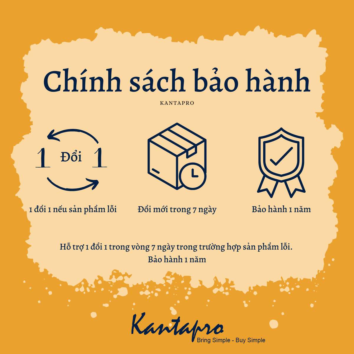 Ví vải Polyester KANTAPRO dáng ngang - Pol Wallet (5 colors)