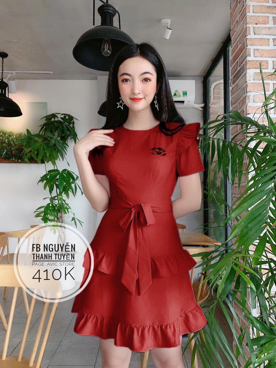 [HCM]Đầm thắt NƠ -HT