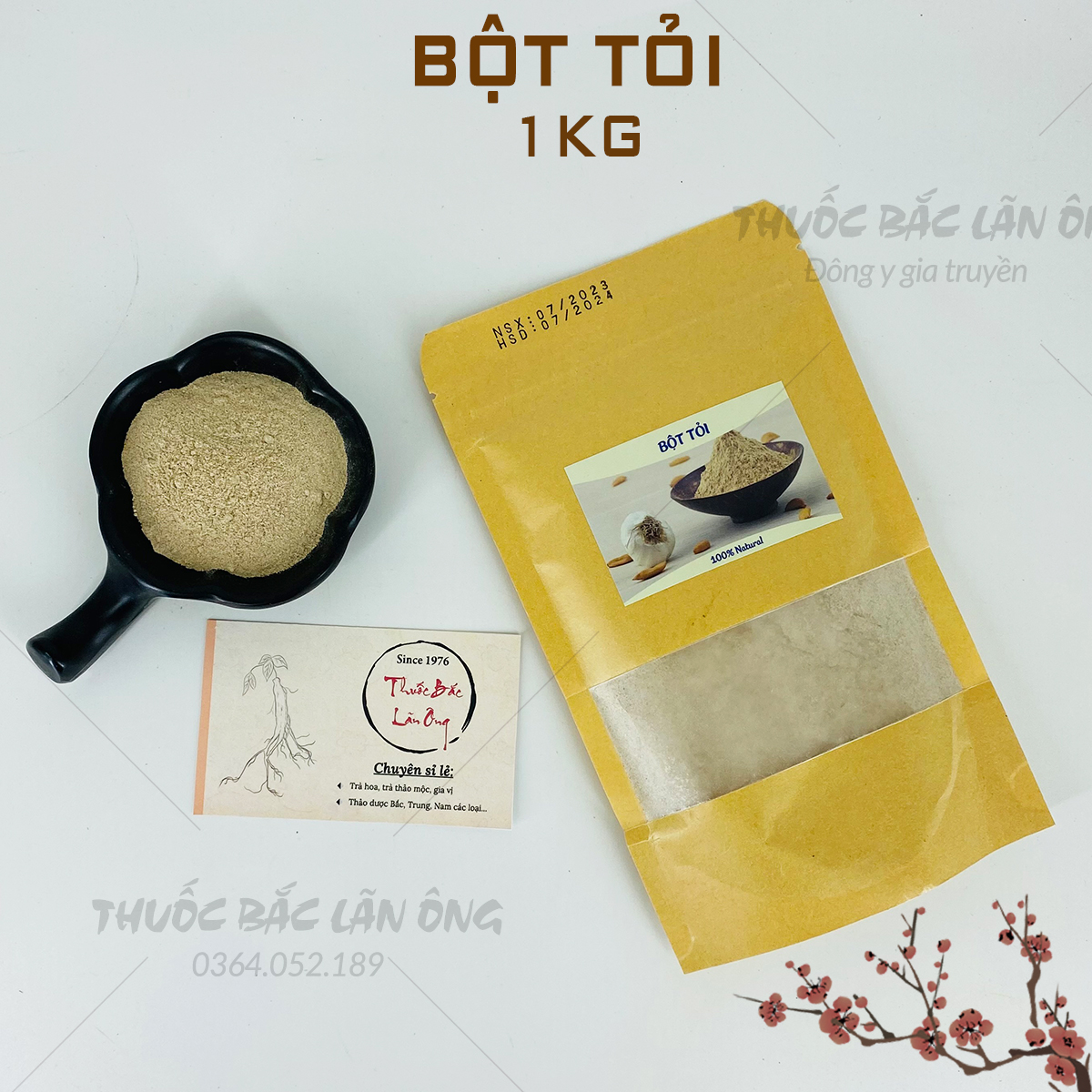 Bột tỏi ta nguyên chất 1kg
