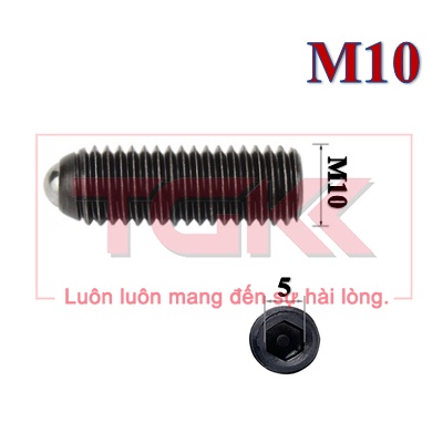 Vít trí đầu bi thép đen M10