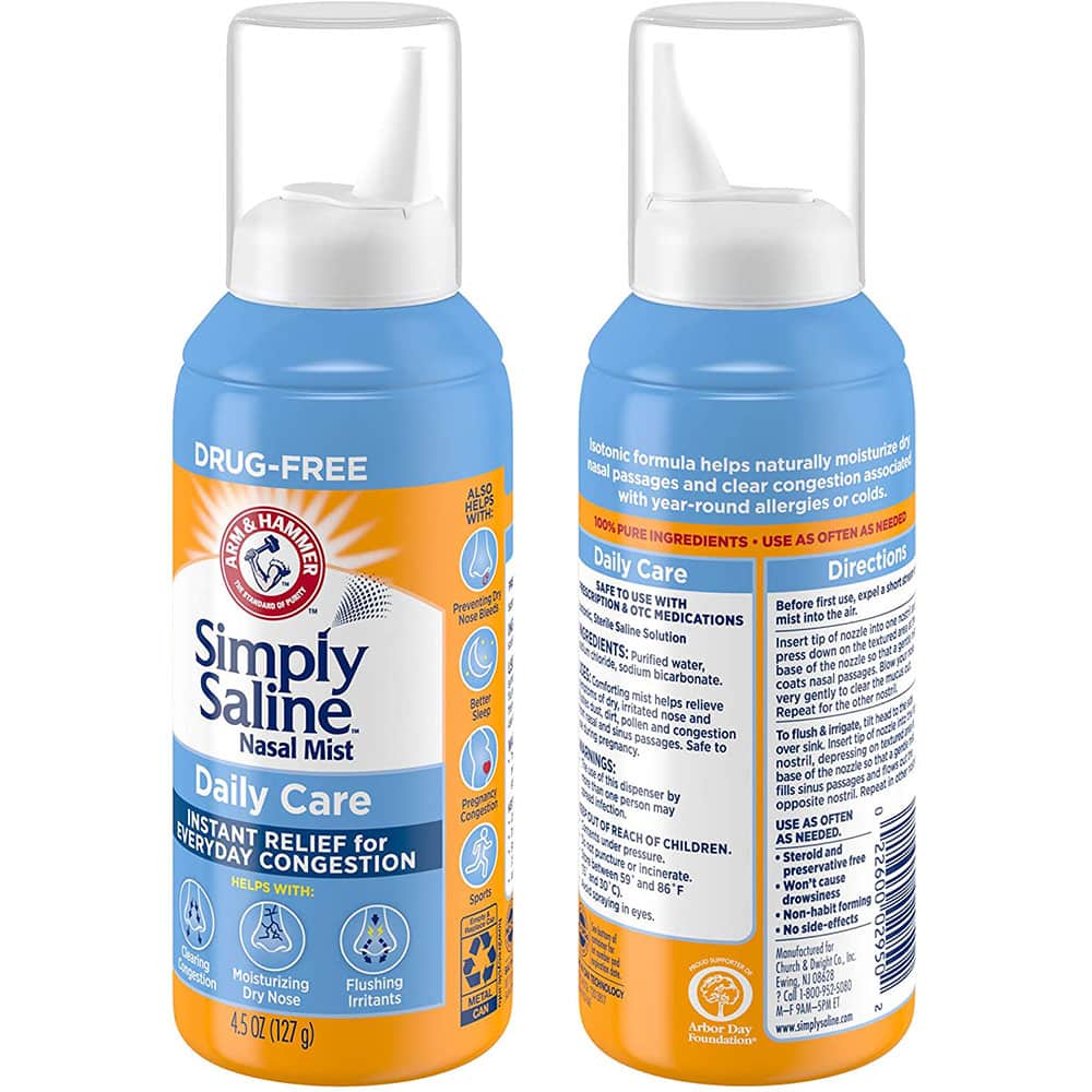 Xịt mũi chống dị ứng Simply Saline Daily Care 127g