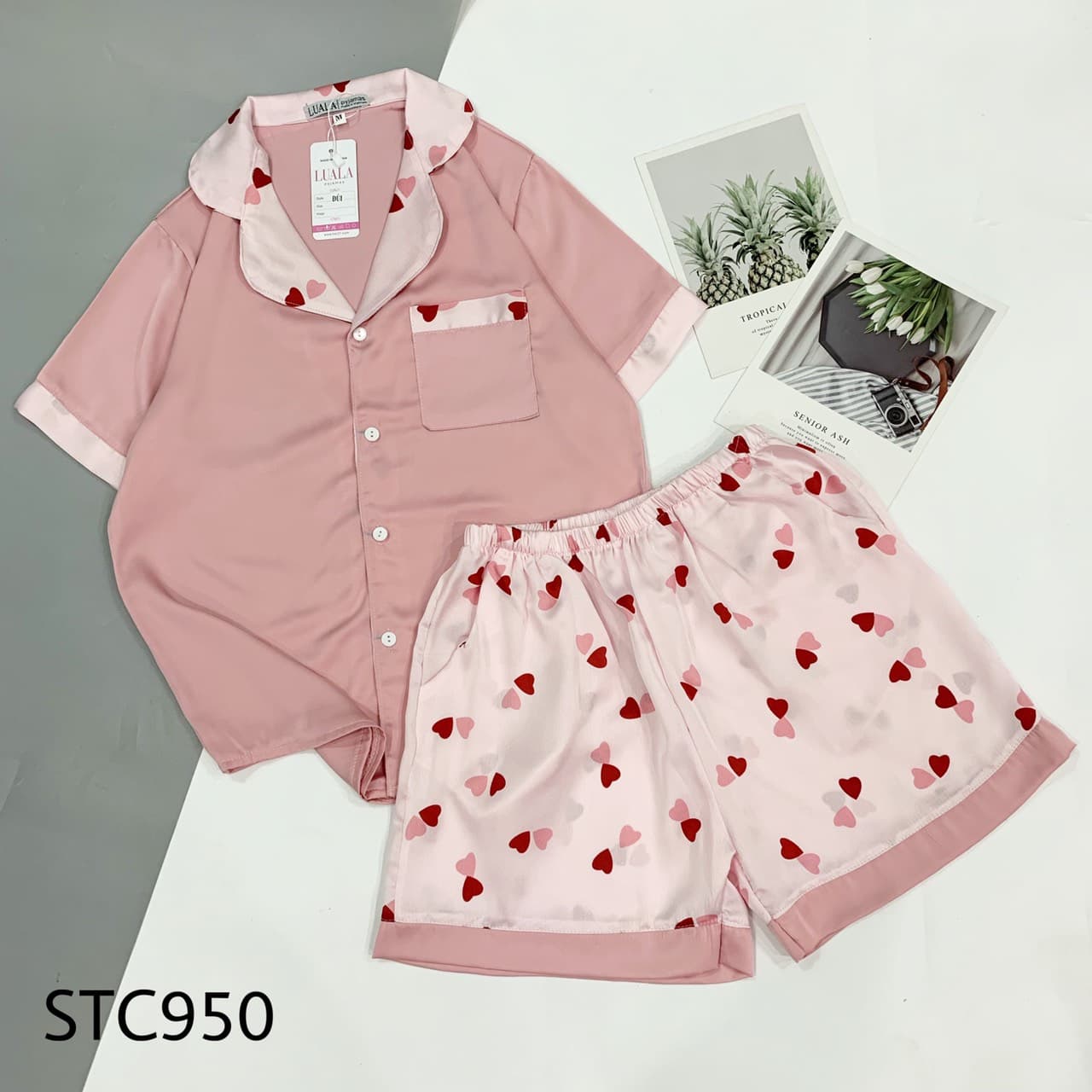 Đồ bộ đùi Pijama lụa satin cao cấp nữ đủ size