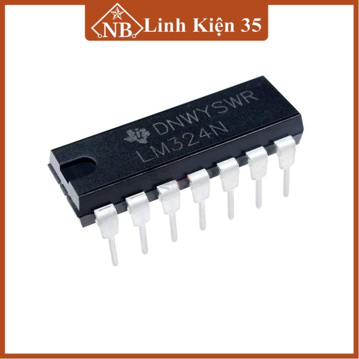 IC chức năng LM324 chân cắm DIP-14 (1 chiếc)