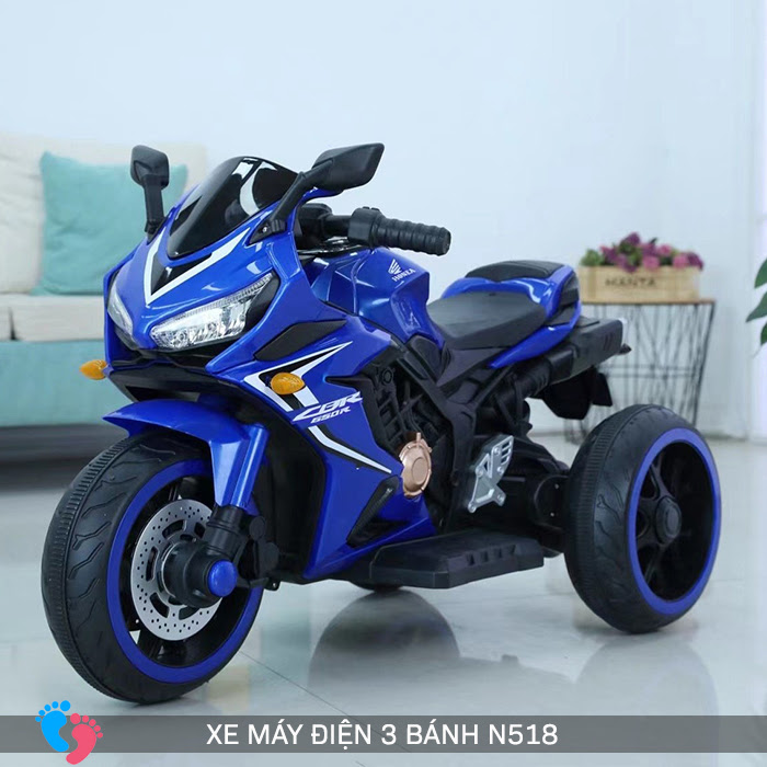 Xe mô tô điện 3 bánh sáng đèn N-518