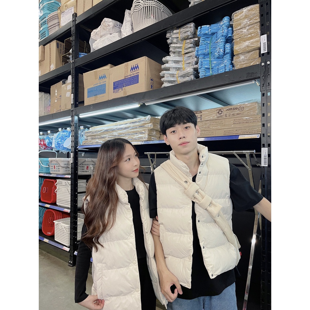 áo Gile Phao ( puffer vest ) 4màu (Topten10 Korea ĐÔI NHÓM NAM NỮ