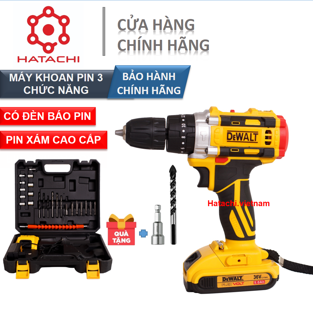 Máy khoan - Máy khoan Pin - Khoan pin Dewalt 36V có búa
