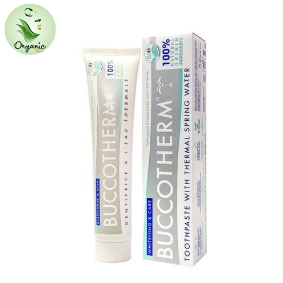 Kem đánh răng hữu cơ làm trắng răng vị bạc hà Buccotherm 75ml