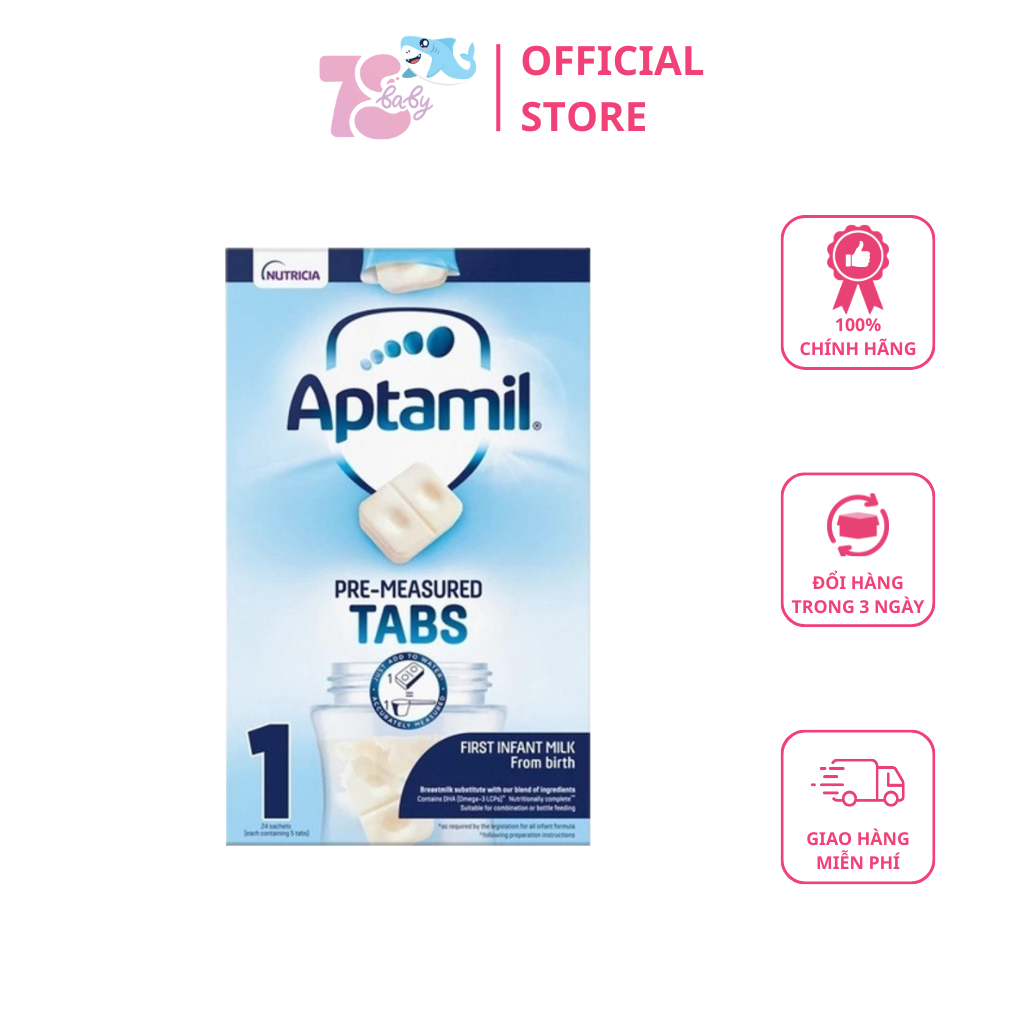 Sữa aptamil anh dạng thanh tiện dụng số 1,2 cho bé