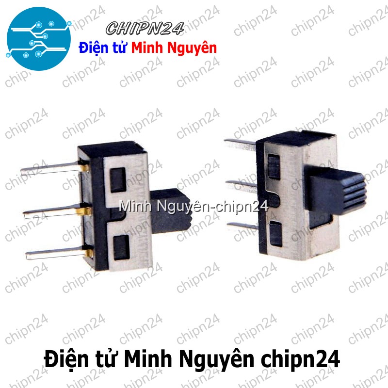 [2 cái] Công Tắc Gạt SS12D10 4.7MM (3 chân 2 vị trí Thẳng) - HH005348