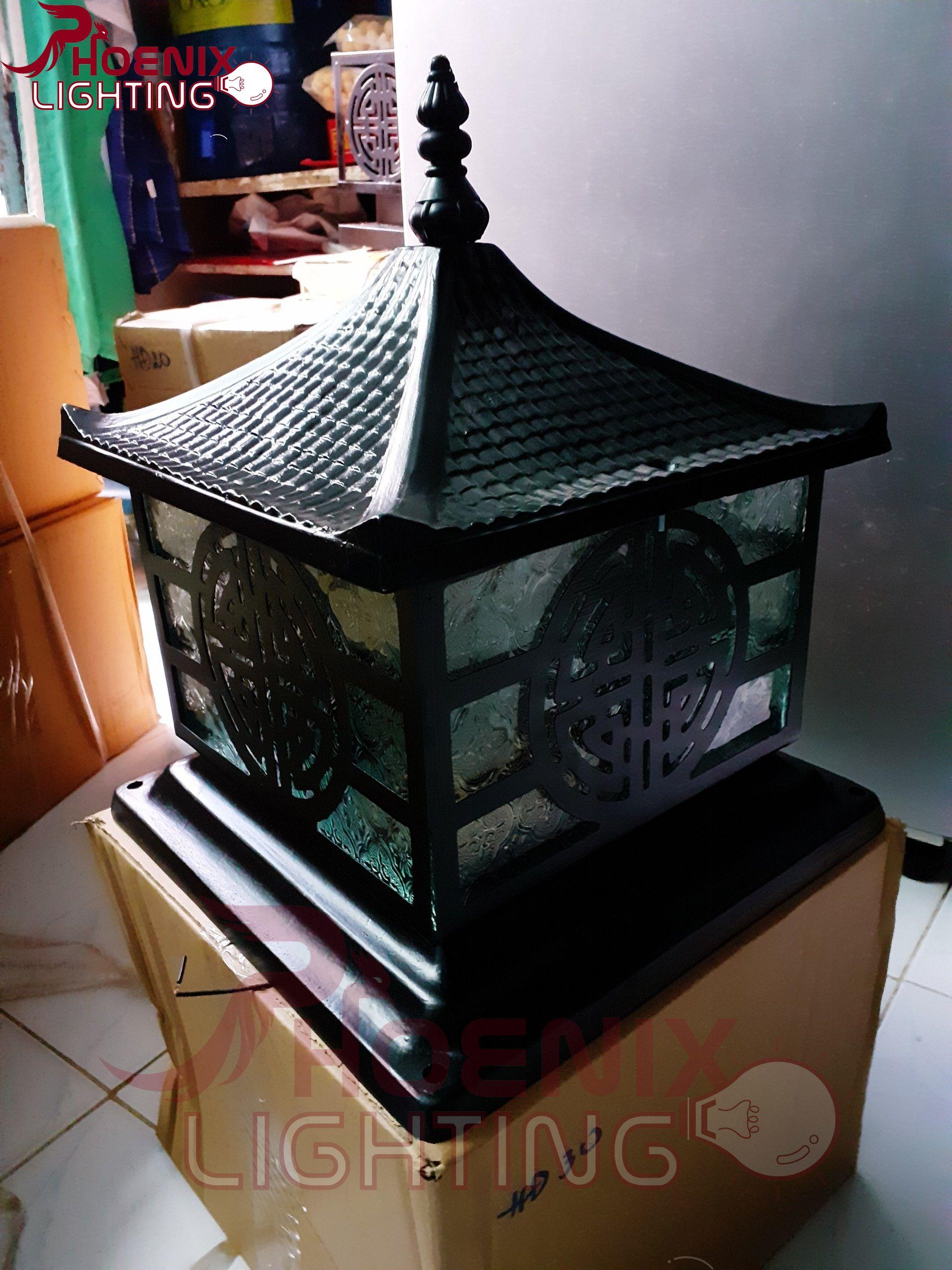 Đèn trụ cổng đúc