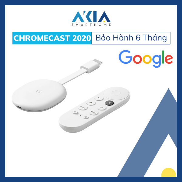 Chromecast with Google TV hỗ trợ truyền tải nội dung lên TV chất lượng 4K HDR, ra lệnh Tiếng Việt - Android Tv Box