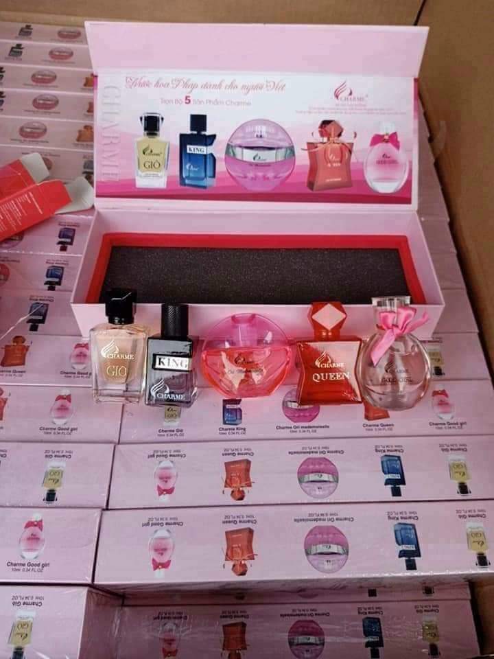 Sét 5 Chai Nước Hoa Mini Chamre 10ml