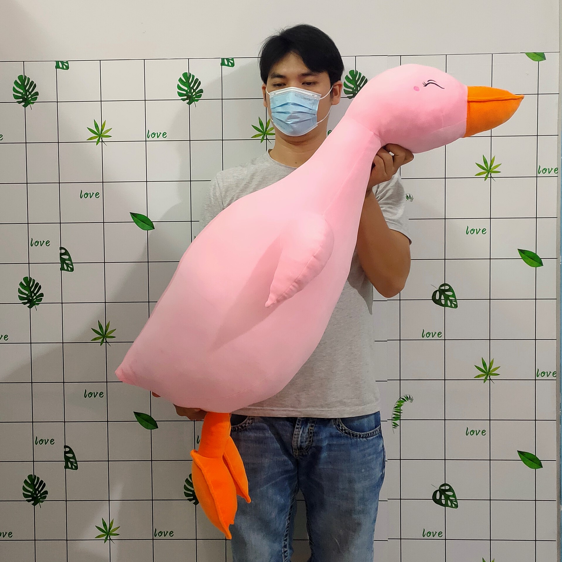 GẤU BÔNG VỊT TRẦM CẢM VỊT LƯỜI SIZE LỚN HÀNG VẢI MINISO SIÊU MỊN 4 CHIỀU CAO CẤP HÀN QUỐC