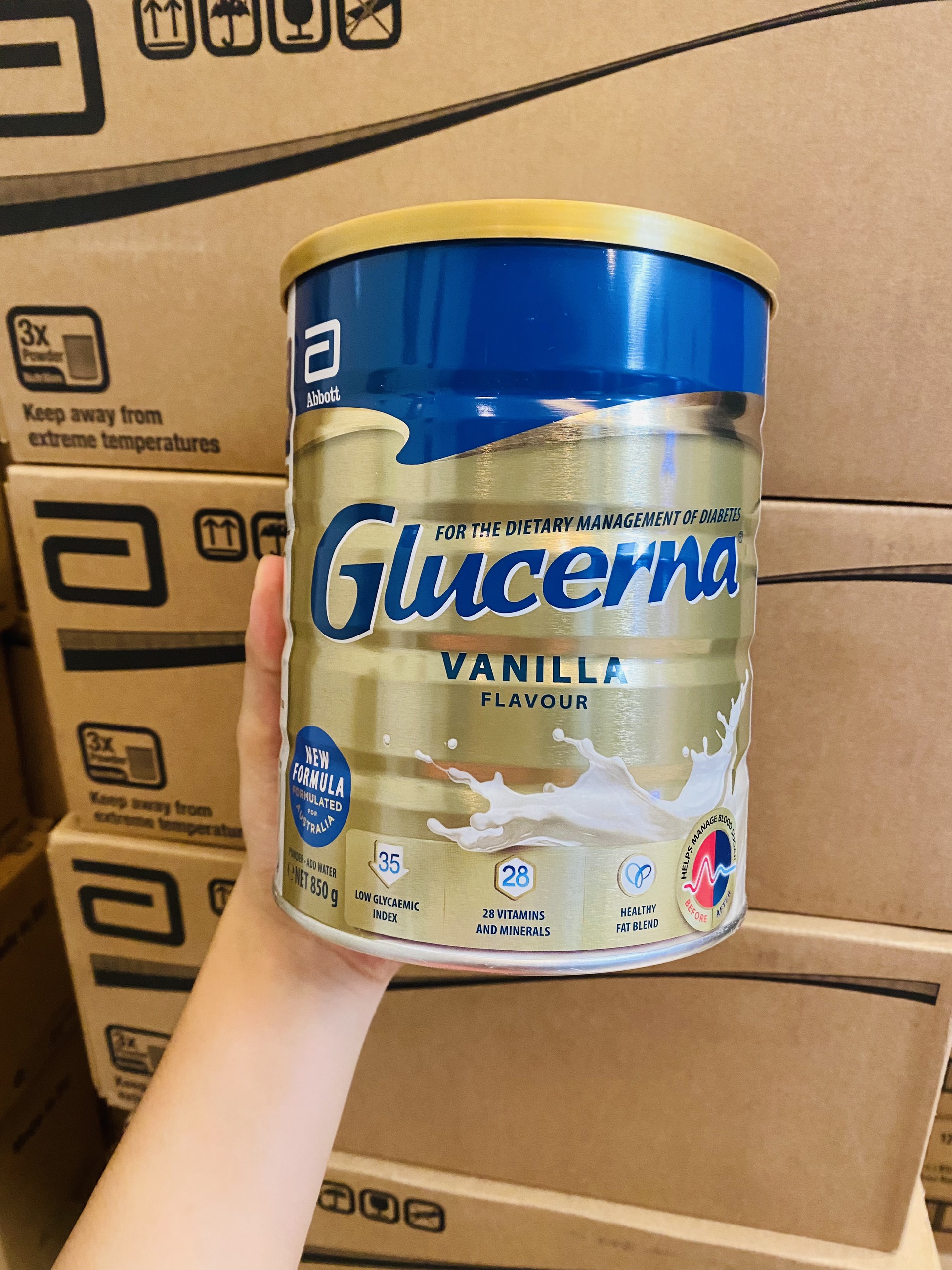 [Voucher 50k + Hoàn tiền 6% max 300k] Sữa tiểu đường Glucerna Úc 850gr date xa