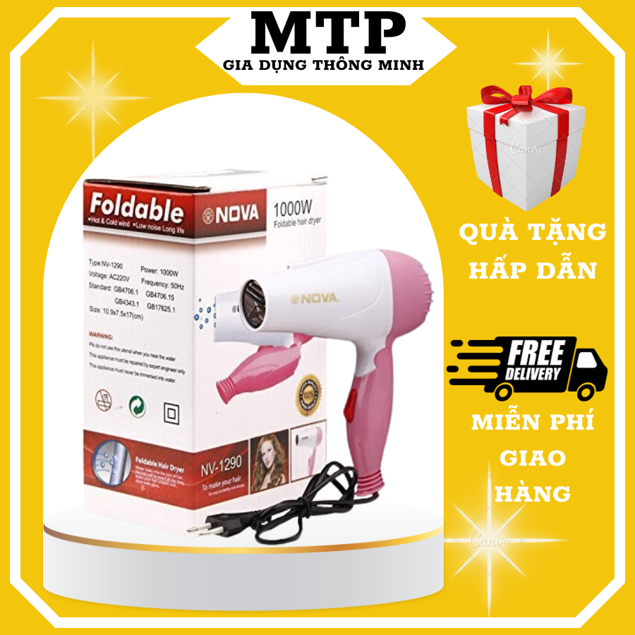 Máy sấy tóc 2 chiều nóng lạnh công suất 3500W công nghệ Nano bảo vệ tóc hư tổn, Máy sấy tóc công suất cao, Máy sấy tóc nam, Máy sấy tóc tạo kiểu - Tiết kiệm điện