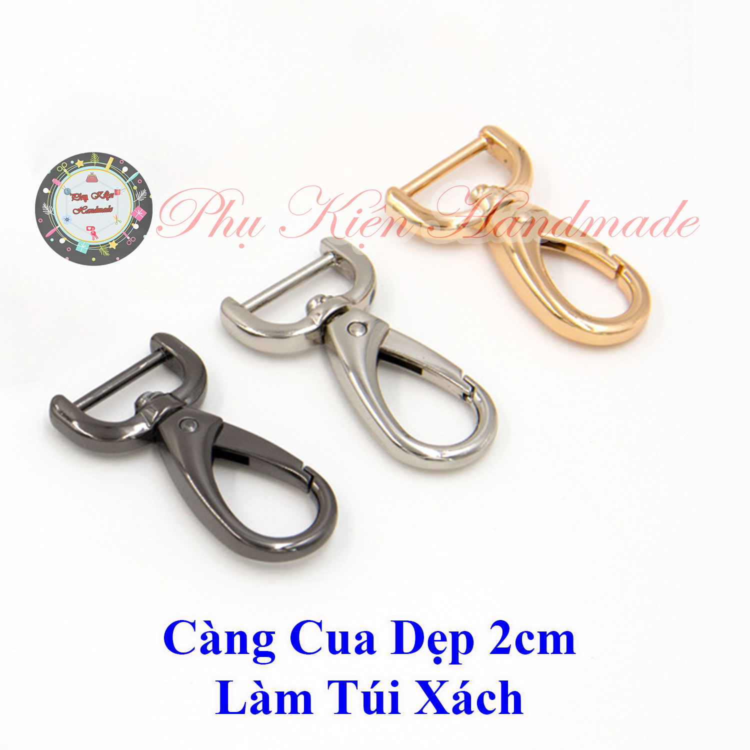 2cm Flat Crab Claws for Making Handbags (25K/Pair)