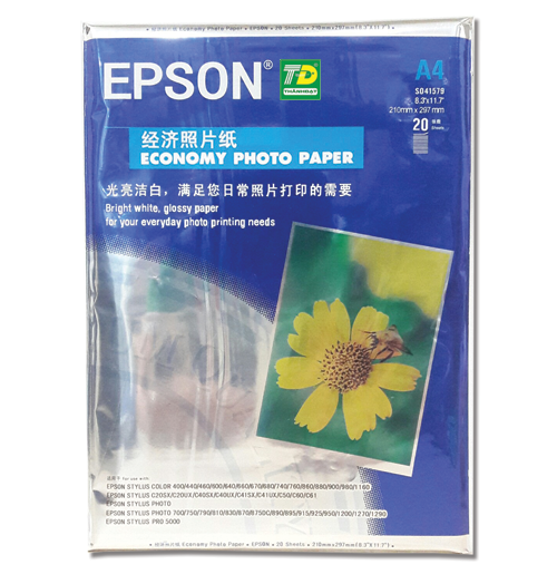 Giấy in ảnh Epson A4 230gsm 1 mặt bóng