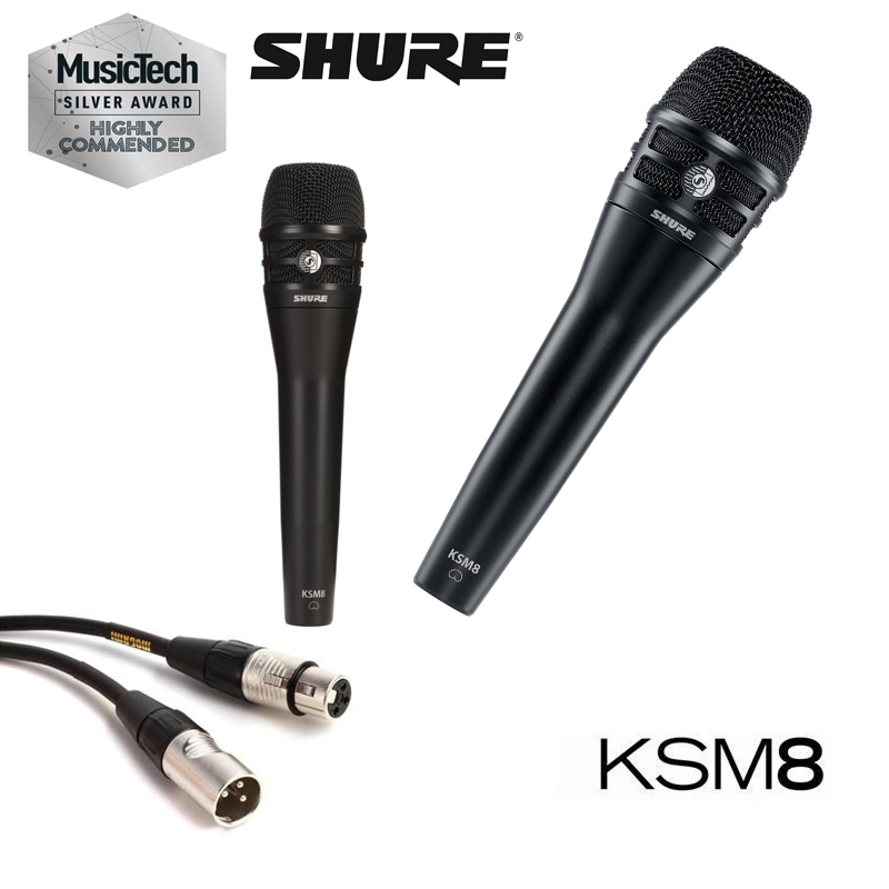 [HCM]{ Xả Kho Cuối Năm } Micro Karaoke có dây cao cấp Micro Shure KSM8 Cao Cấp Âm Bass Êm Bắt Âm Tốt Chống Hú Chống Rè Loại Bỏ Tạp Âm Dây Nối Dài Linh Hoạt Khi Sử Dụng - BẢO HÀNH 12 THÁNG