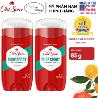 [USA] Combo 2 lăn sáp khử mùi nam Old Spice Pure Sport 85g Đỏ (sáp xanh trong) High Endurance - Mỹ thumbnail