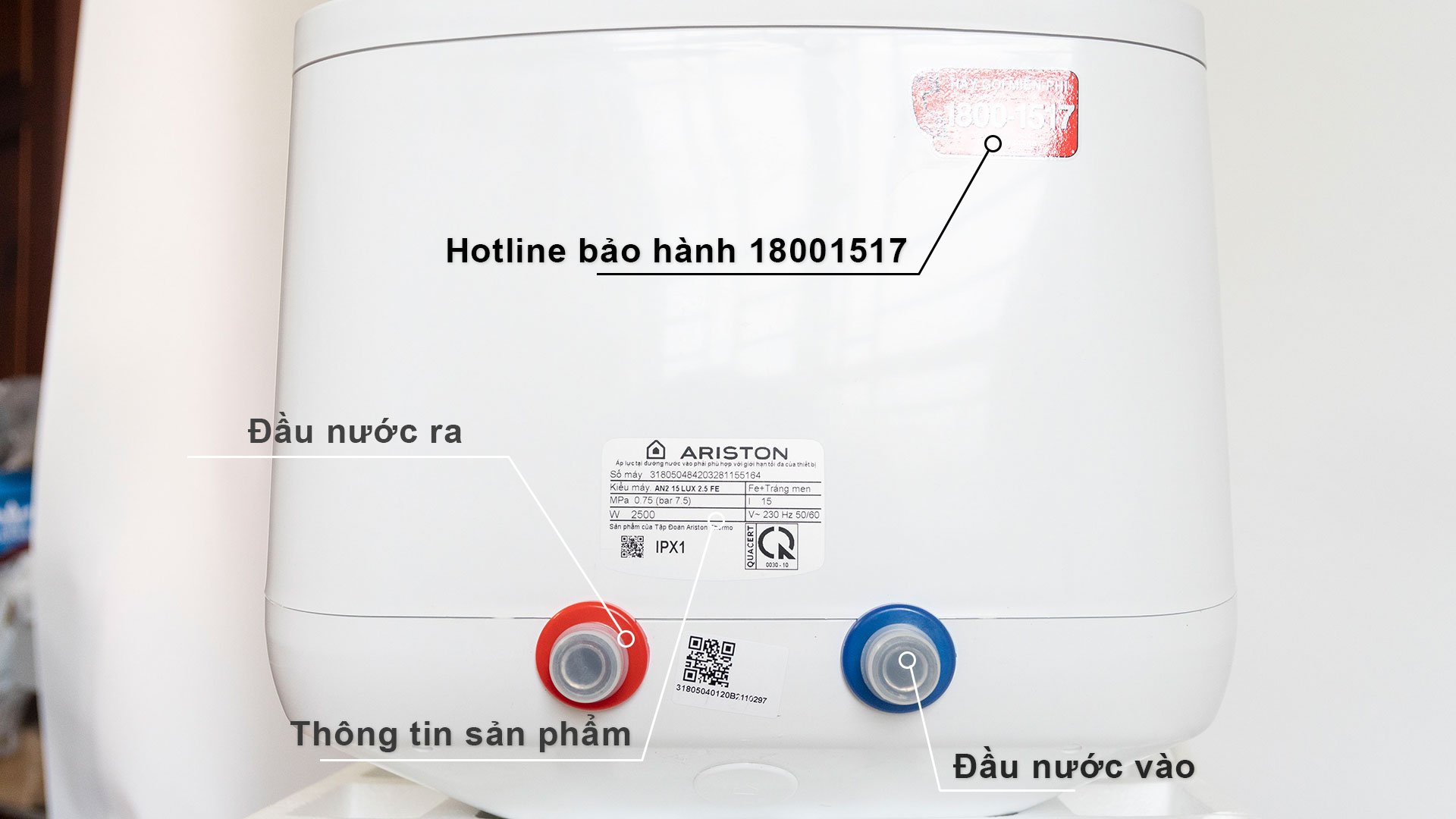 Bình nóng lạnh Ariston AN2 30 TOP