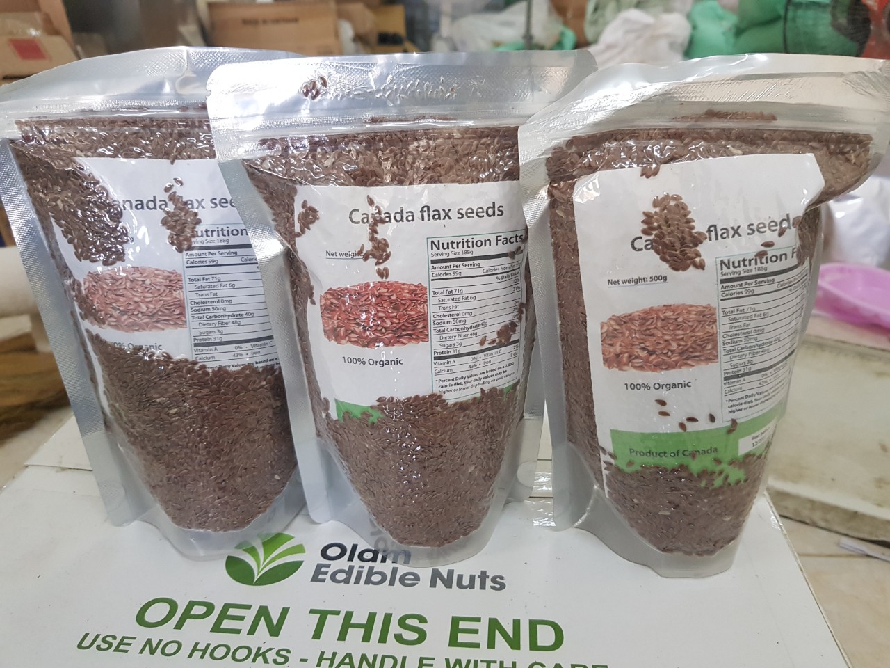 Hạt lanh nhập canada 500Gr