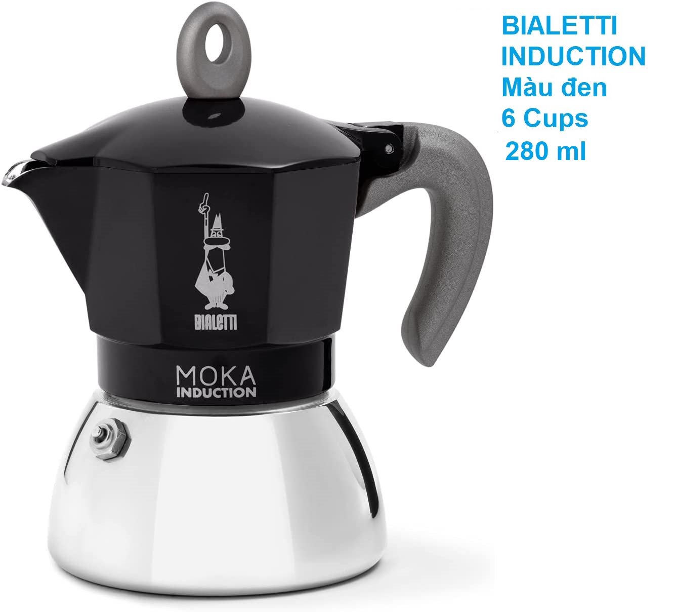 Ấm Pha Cà Phê BIALETTI MOKA INDUCTION (Dùng được Bếp từ) - BIALETTI - Made in Rumani