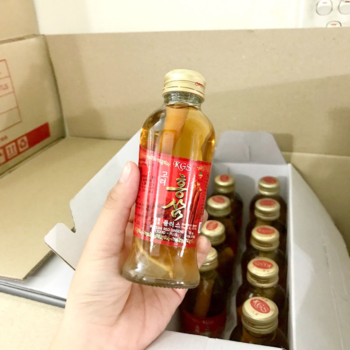 Nước hồng sâm có củ KGS Hàn Quốc 120ml cao cấp