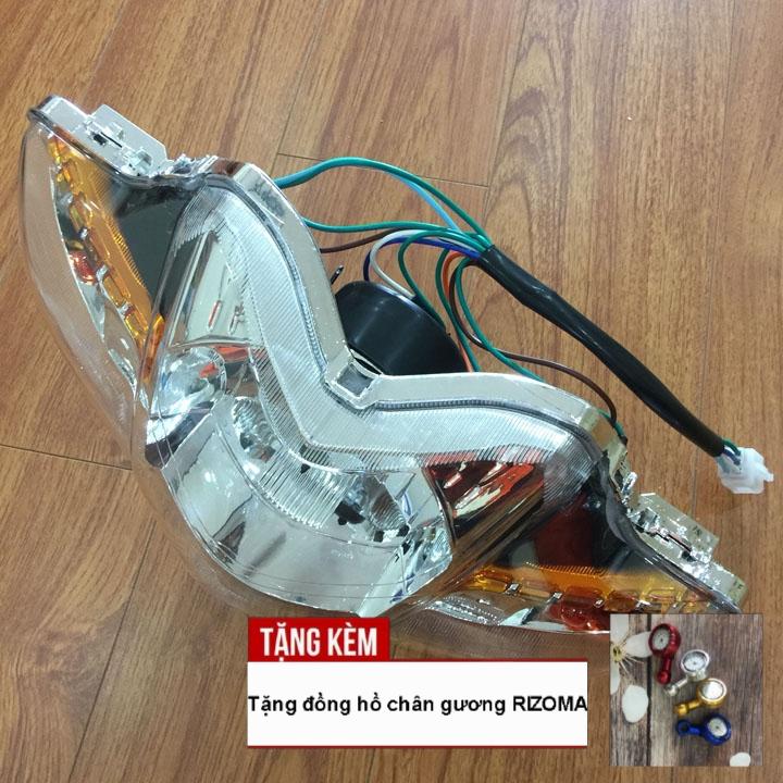 [QUÀ QUÀ QUÀ - TẶNG CHIẾC ĐỒNG HỒ CHÂN GƯƠNG] Đầu đèn pha xe WAVE S110, RSX bóng tròn siêu sáng - G422