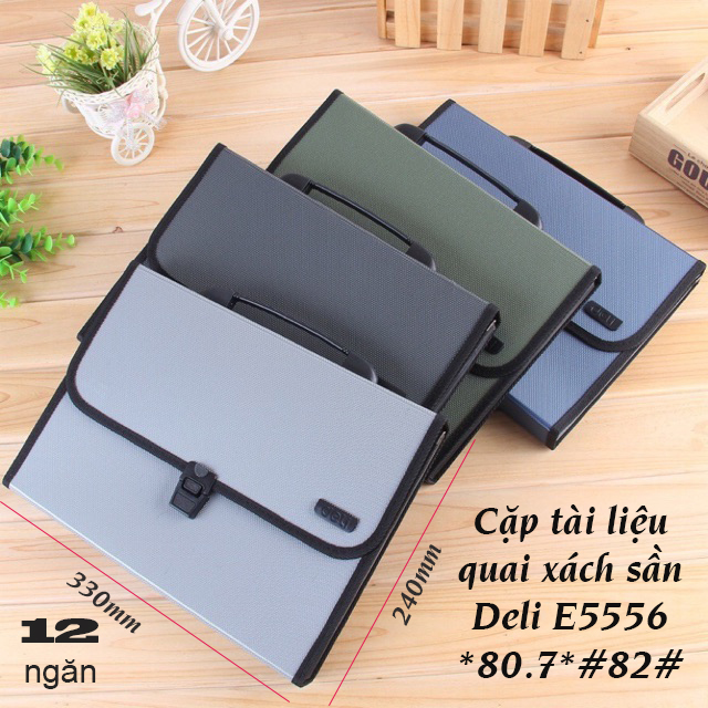 Cặp tài liệu a4 13p deli - e5556