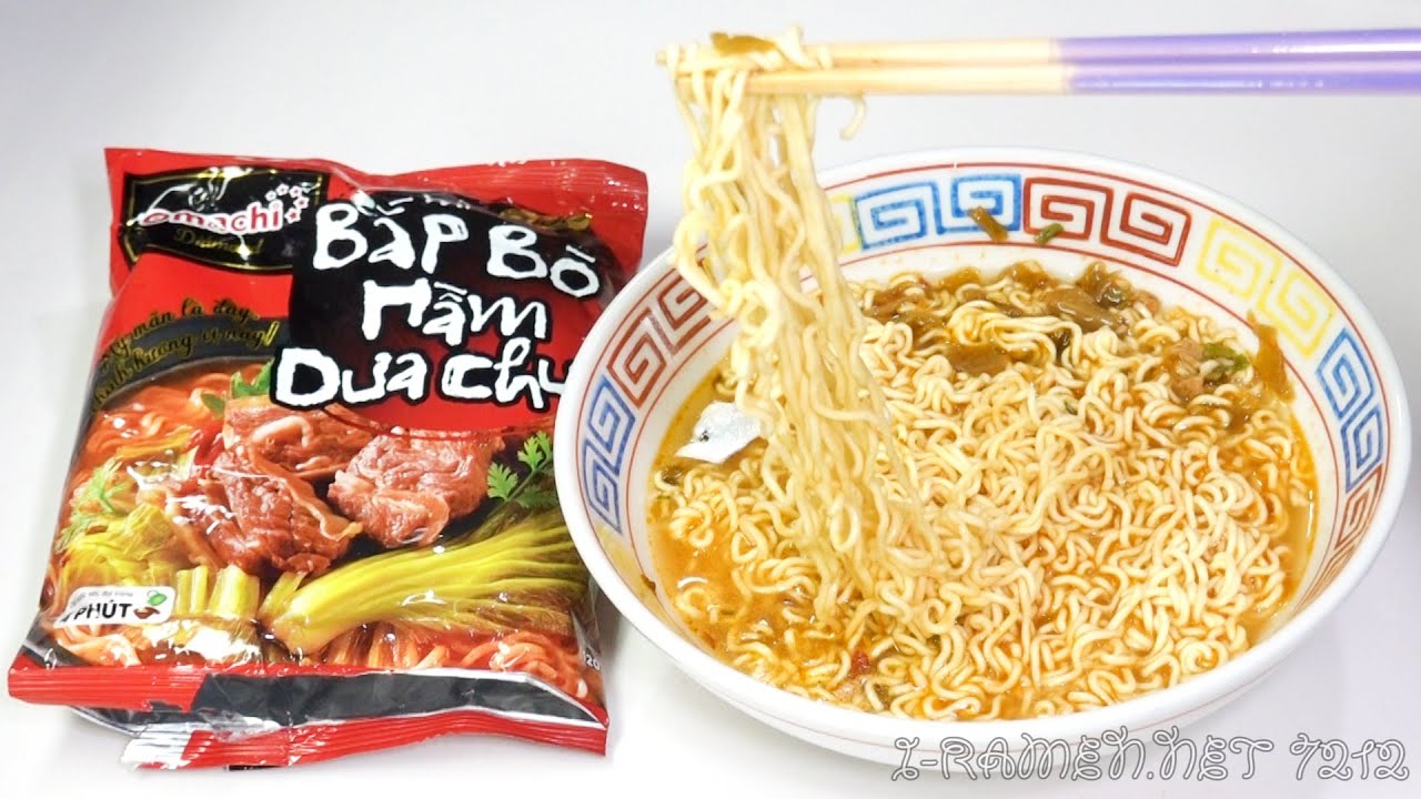 Combo 5 gói Mì bắp bò hầm cải chua Omachi