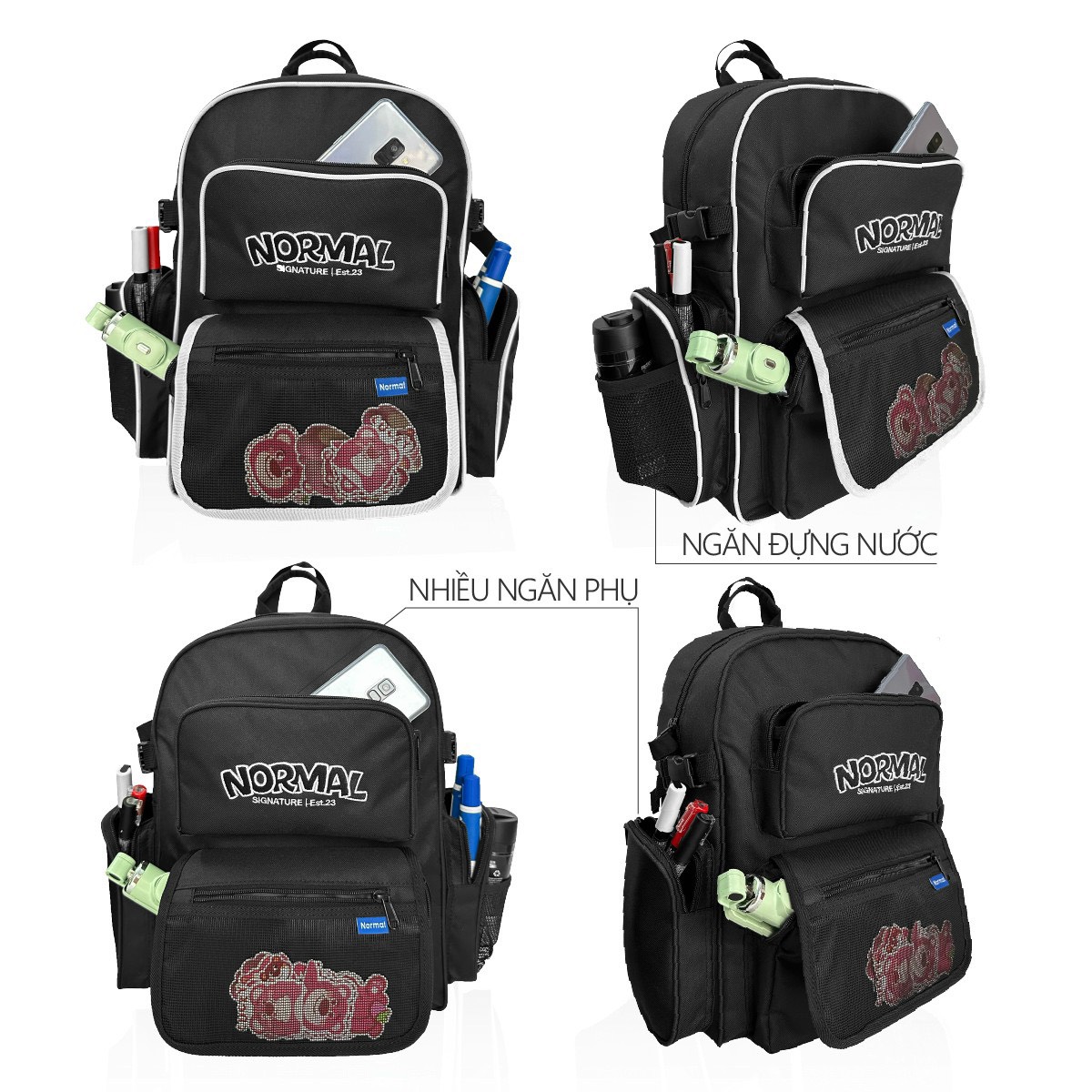 Balo Normal Signature Backpack logo thêu 3D