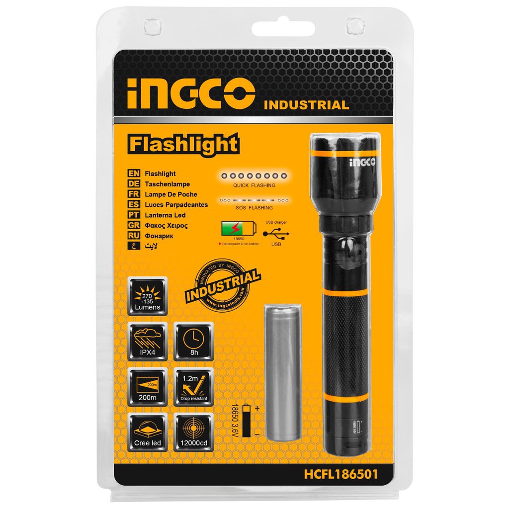 5W Đèn pin INGCO HCFL186501