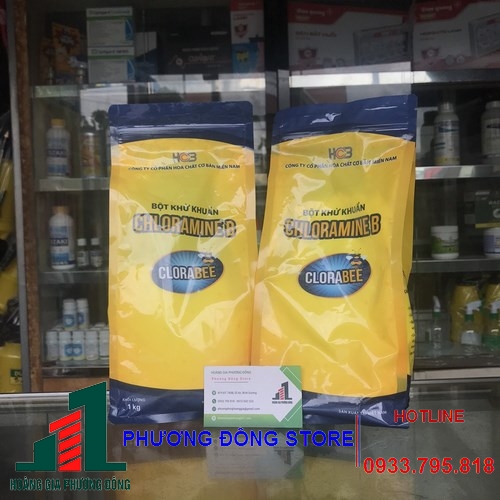 Hóa chất sát khuẩn Chloramin B VN - Túi 1kg