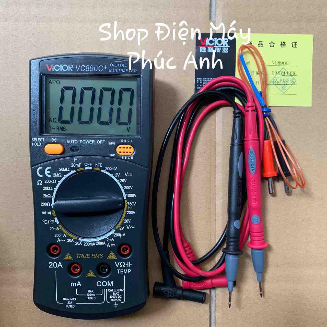 Đồng Hồ Đa Năng Vom VICTOR VC809+