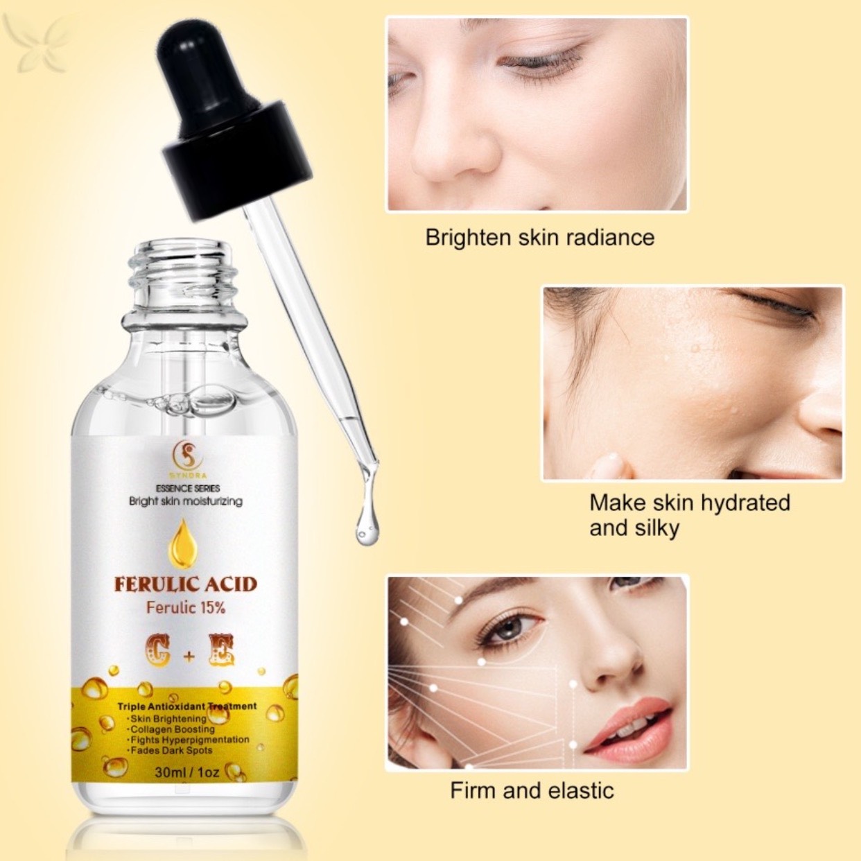 Serum tinh chất làm mờ thâm và sáng da Shine Vitamin C + E 30ml