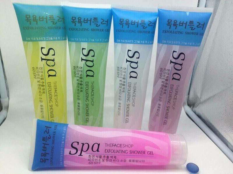 Kem tẩy da chết Spa Exfoliating Shower Gel