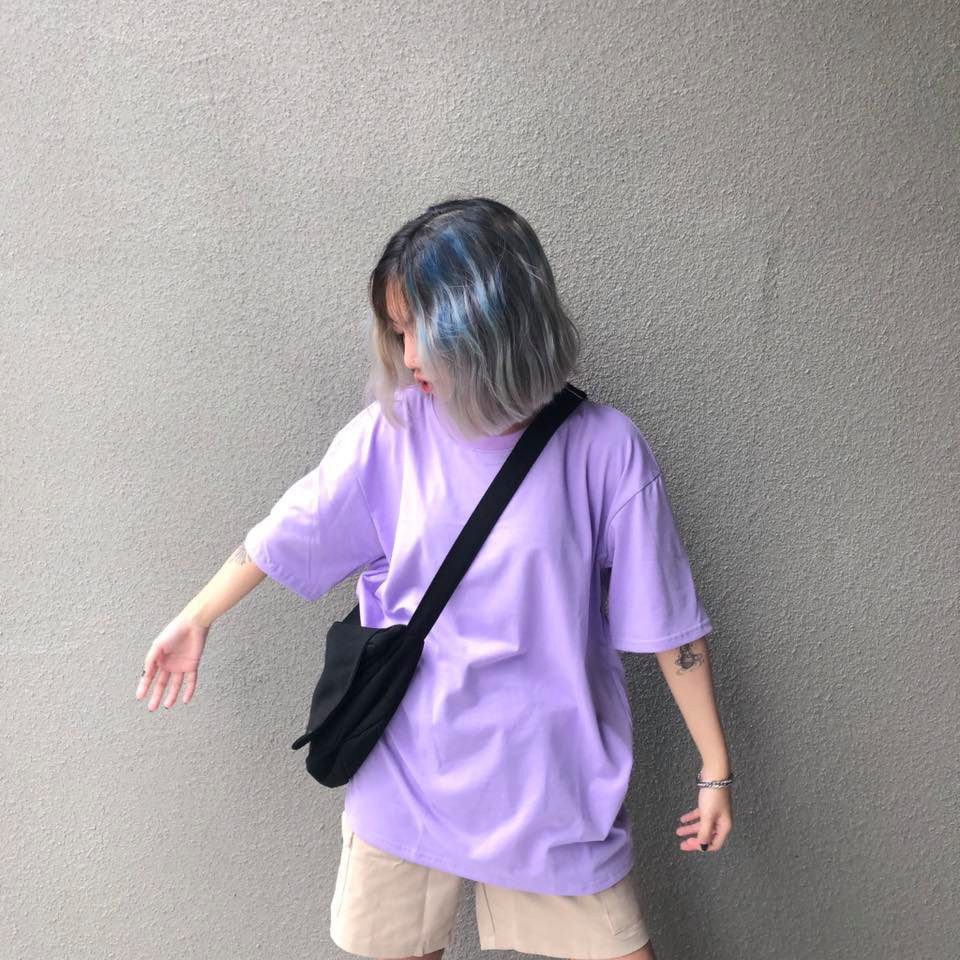 Áo Thun Basic Tím - 100% COTTON [ Form UNISEX ]