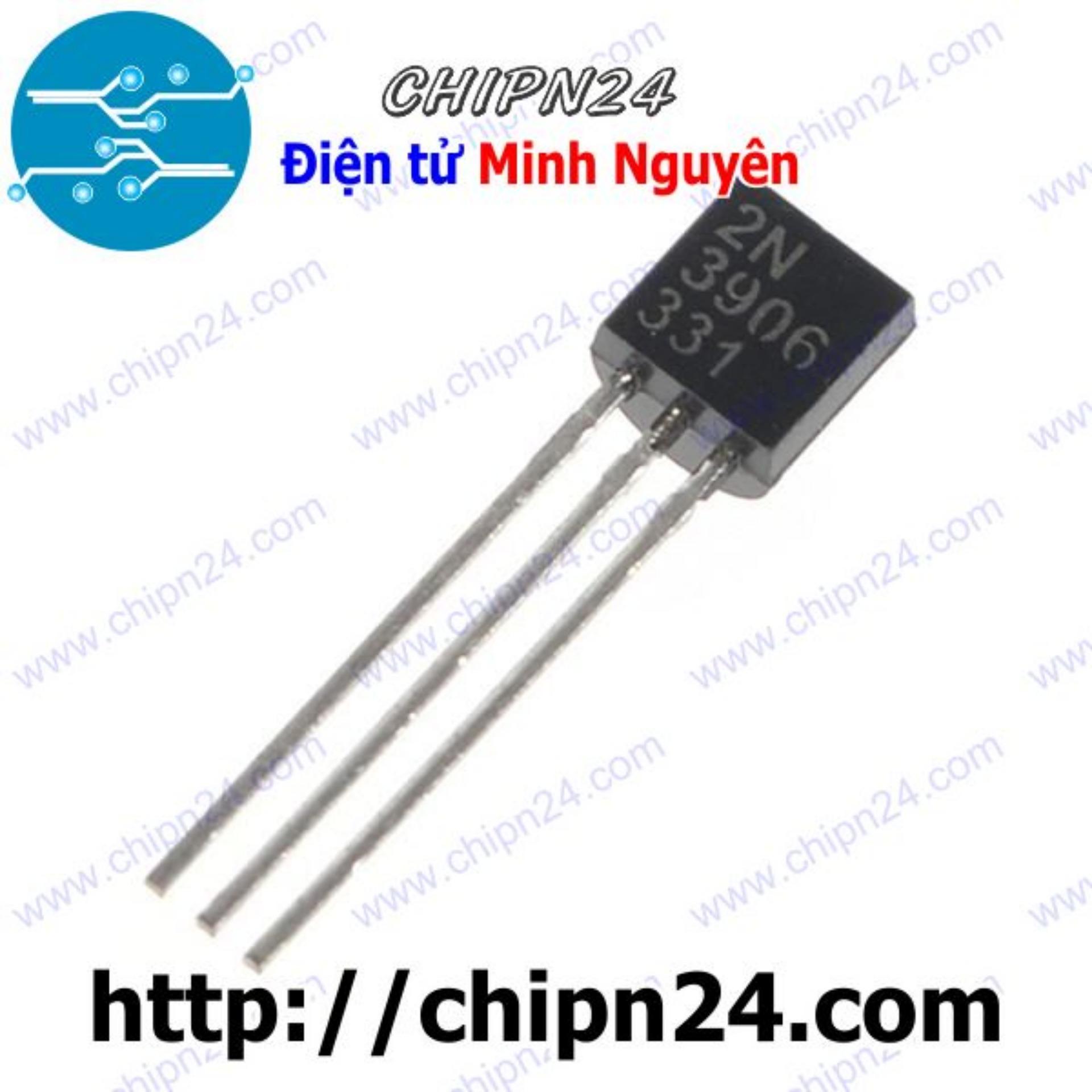 [25 con] (KT1) Transistor 2N3906 TO-92 PNP 200mA 40V (N3906 3906)