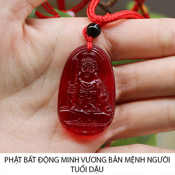 Dây chuyền vòng đeo cổ mặt phật Bất Động Minh Vương size nhỏ - Phật bản mệnh người tuổi dậu - Mang lại bình anh may mắn tài lộc sức khỏe
