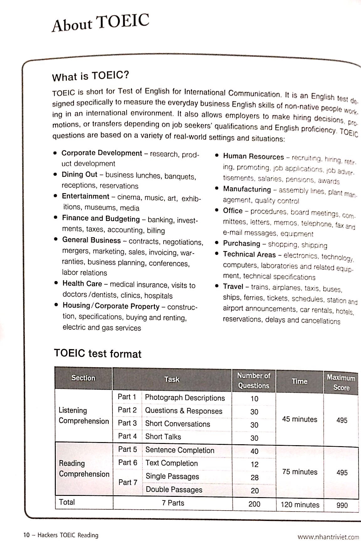 Fahasa - Hackers TOEIC Reading