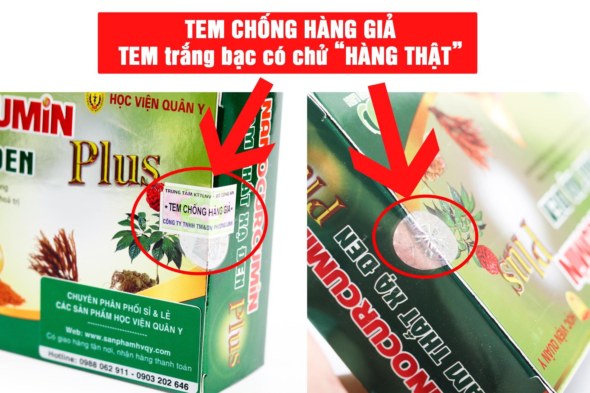 Bộ 2 hộp Nano Curcumin Tam Thất Xạ Đen Plus