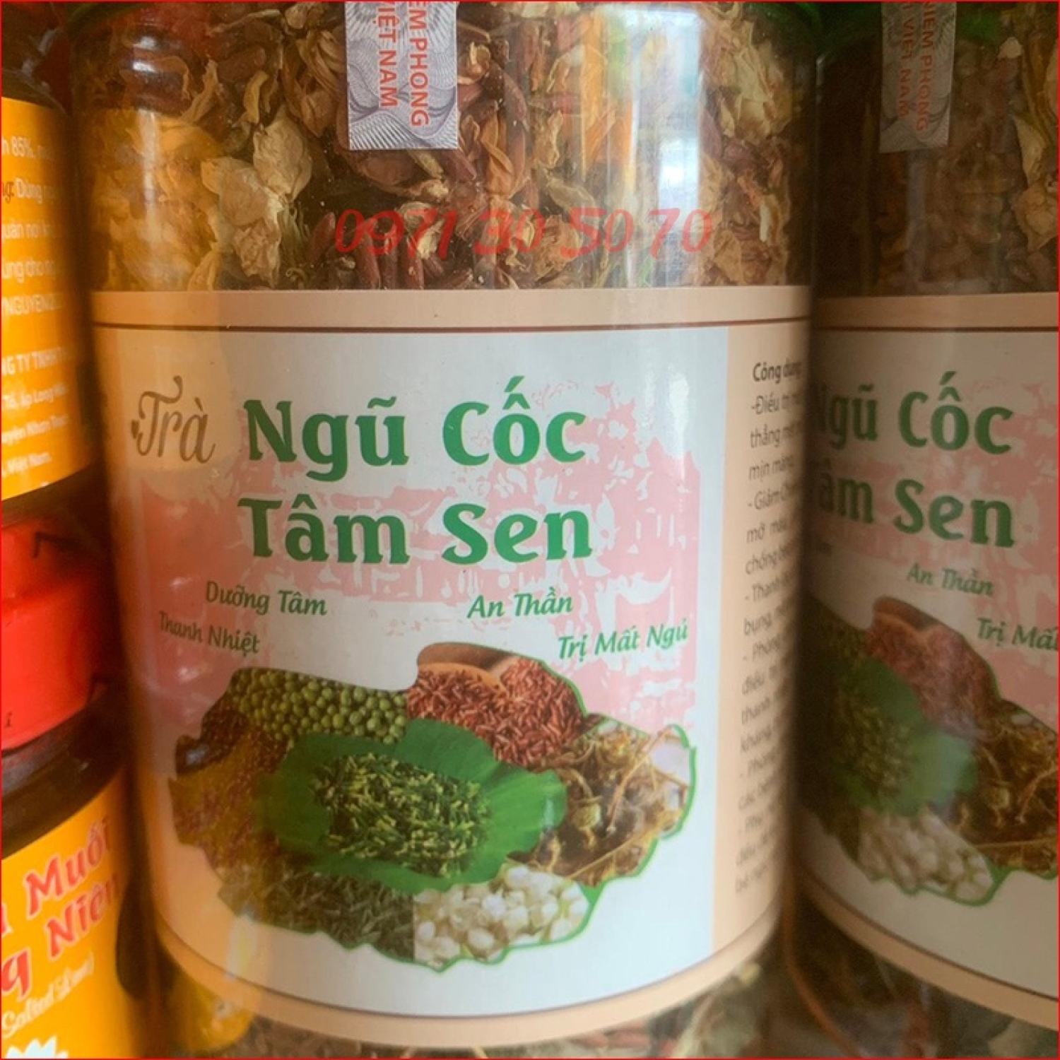 Trà ngũ cốc tâm sen dưỡng tâm thanh nhiệt hộp 500g - NMOL