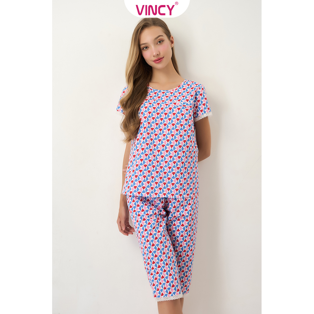 [Mua 3 giảm 20%, mua 2 giảm 15%] Bộ Đồ Kate Lửng Nữ Vincy BKL056W81