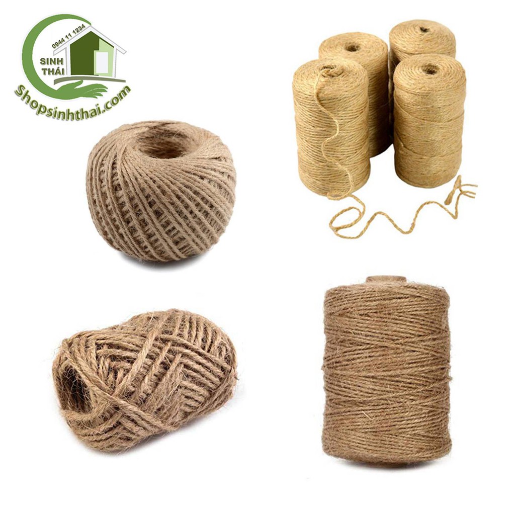 Dây thừng gai - dây gai - dây cói - dây bố thô trang trí handmade - 1 cuộn - chọn dây
