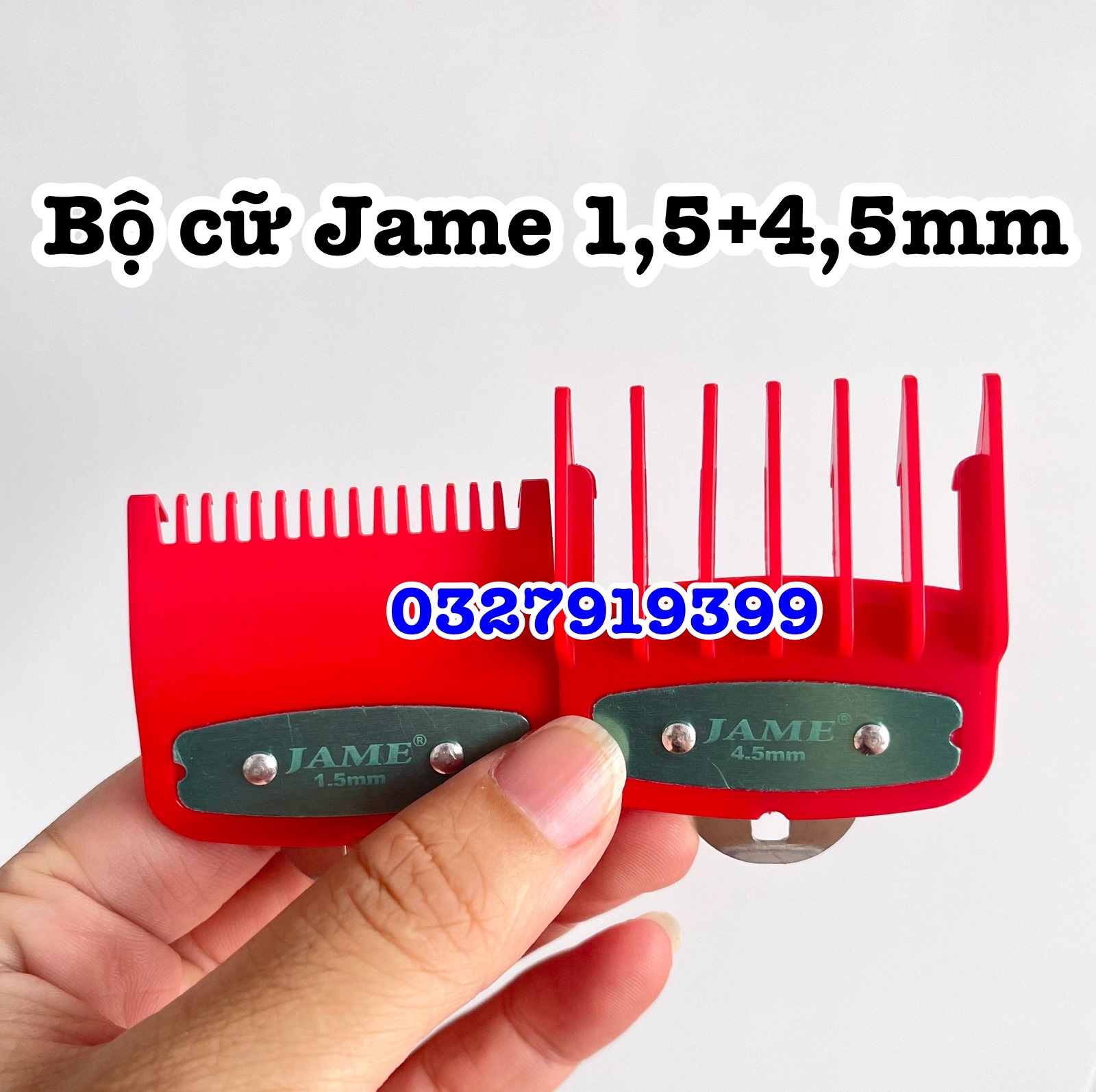 Bộ 2 cữ tông đơ gá thép 1,5 + 4,5mm