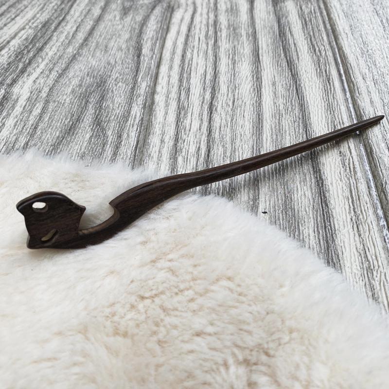 (60) Trâm hồ ly M60 cổ trang thân gỗ cài tóc nữ cosplay xinh xắn