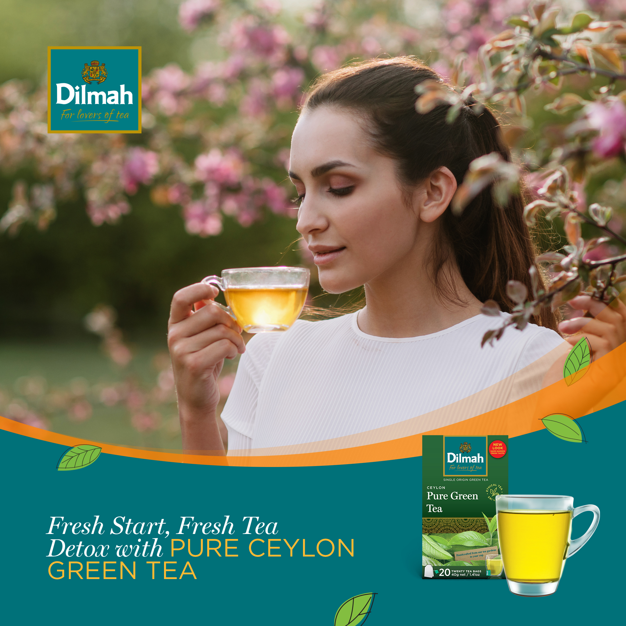 Trà Xanh Dilmah Original - Pure Green 30g