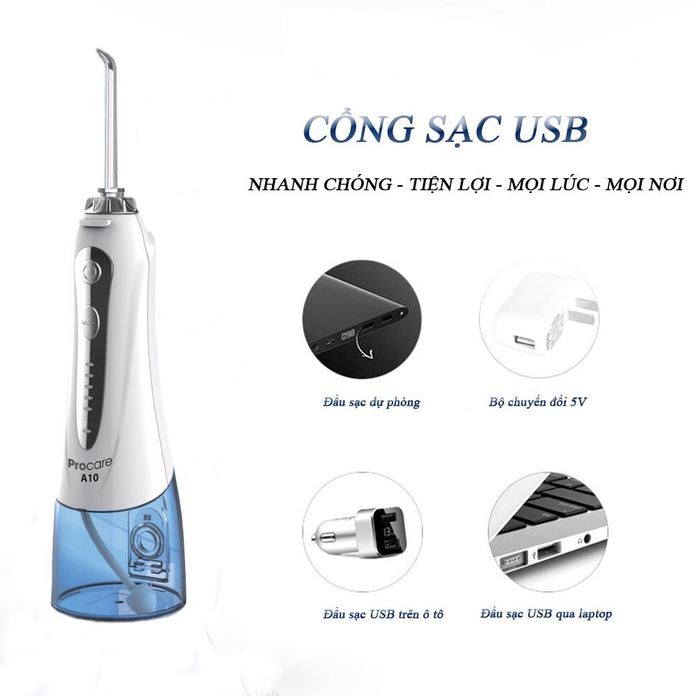 Máy tăm nước procare A10