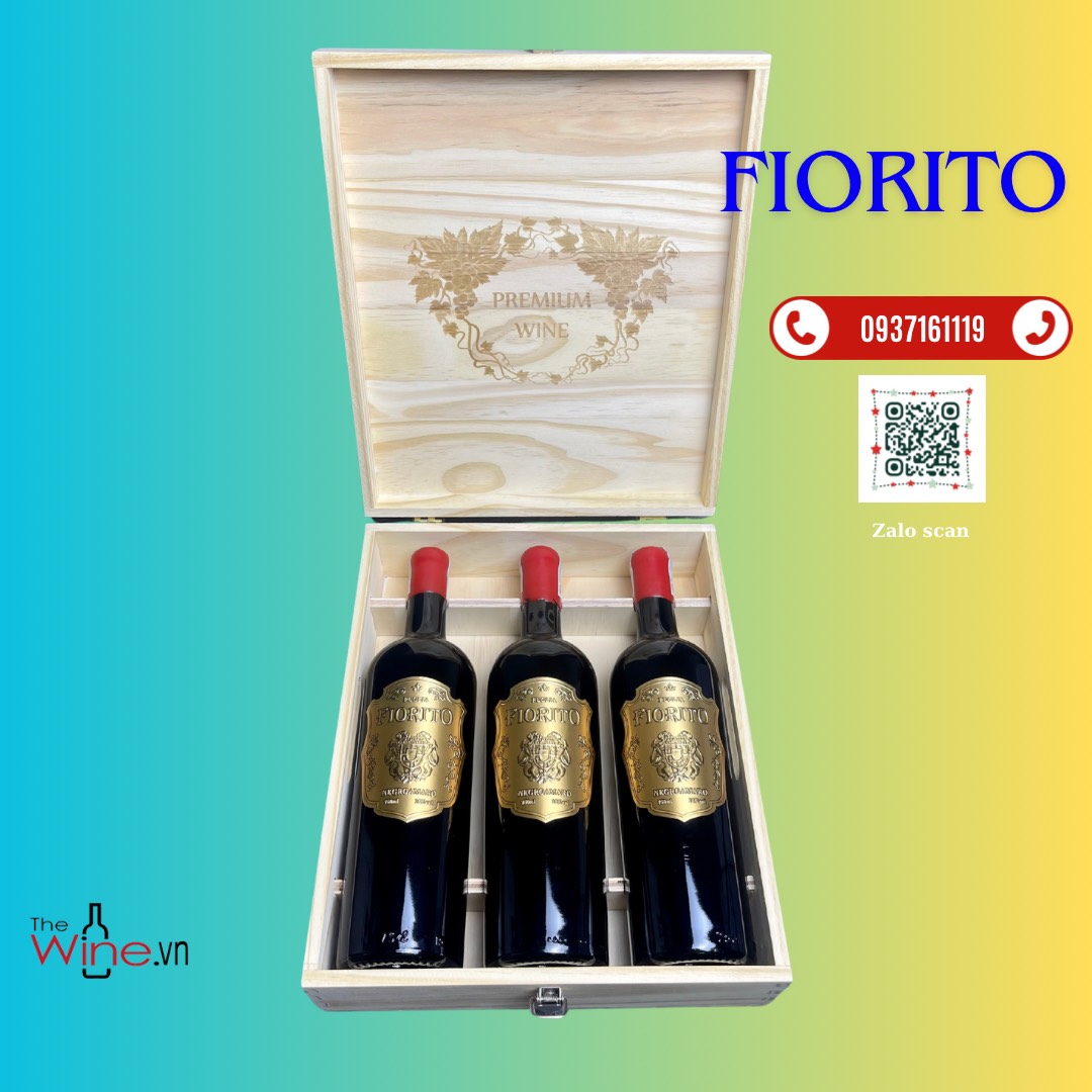 Vang đỏ nhập khẩu Ý FIORITO 16 độ