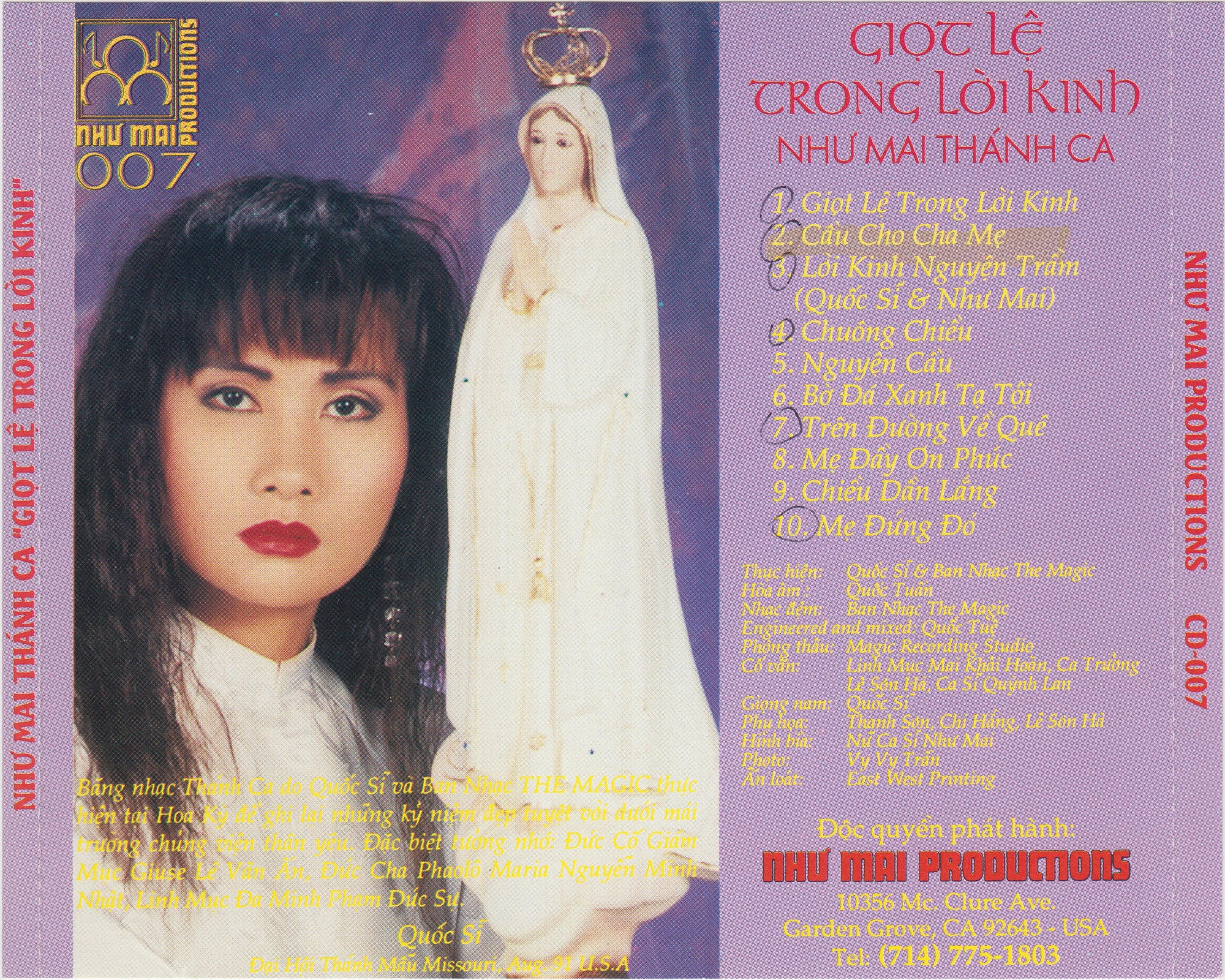 bộ 6 đĩa cd nhạc như mai 1